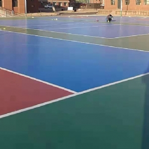 阿拉善职业技术学院篮排球场硅pu面层