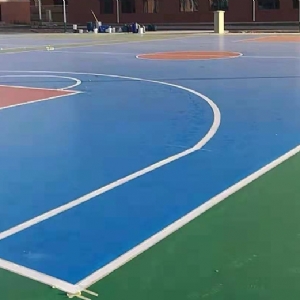 阿拉善职业技术学院篮排球场硅pu面层