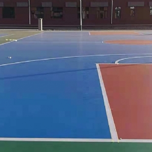 阿拉善职业技术学院篮排球场硅pu面层